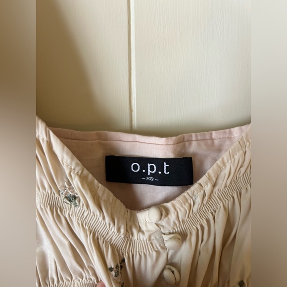 OPT Beige Floral Alana Dress - Picture 4 of 4